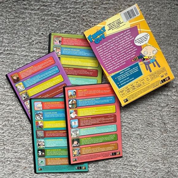 Family Guy Volume One, SEASONS 1 & 2 (4-Disc DVD Set) Box Set - Picture 3 of 3